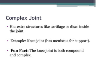 Complex Joint Example Anatomy and psychology Joints and Their Parts.pptx.docs