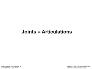 Joints = Articulations 