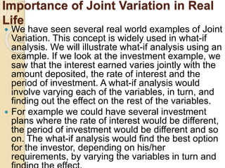 Joint variation | PPTX