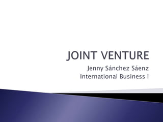 Jenny Sánchez Sáenz
International Business l
 