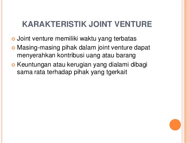 Joint venture ppt