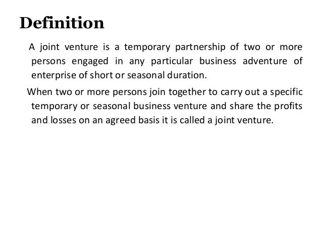 Joint ventures