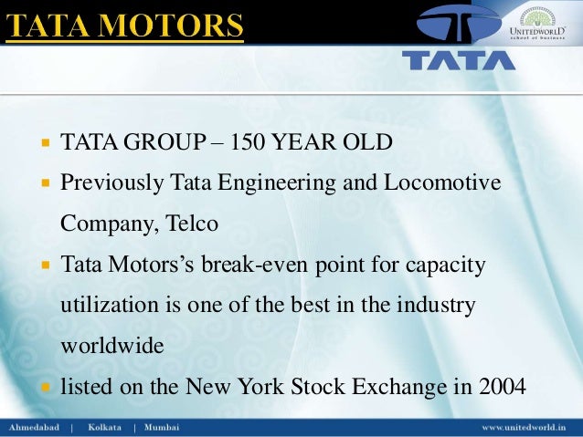 Diversification strategy of tata motors