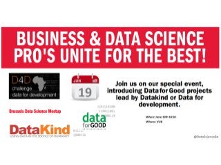 Join us - @VUB - June 19th - Doing Data for Good