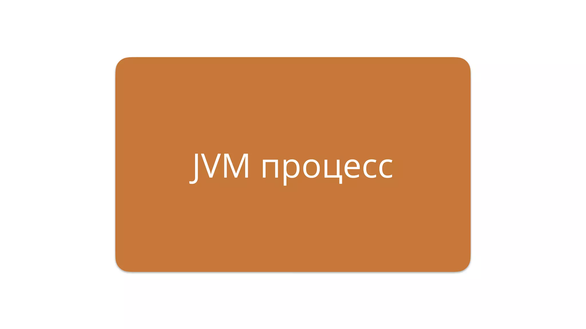 JVM процесс
 