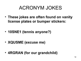 Jokes, Joke Cycles and Practical Jokes | PPT
