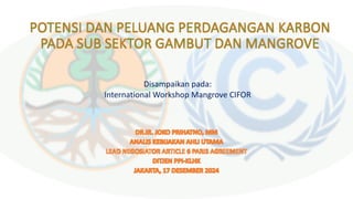 thumbnail of Potensi dan Peluang Perdagangan Karbon pada Sub Sektor Gambut dan Mangrove