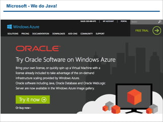 Microsoft - We do Java!

!16

 