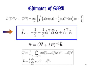 Estimator of SMI 