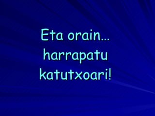 Eta orain… harrapatu katutxoari! 