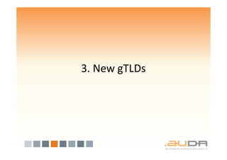 3. New gTLDs
 