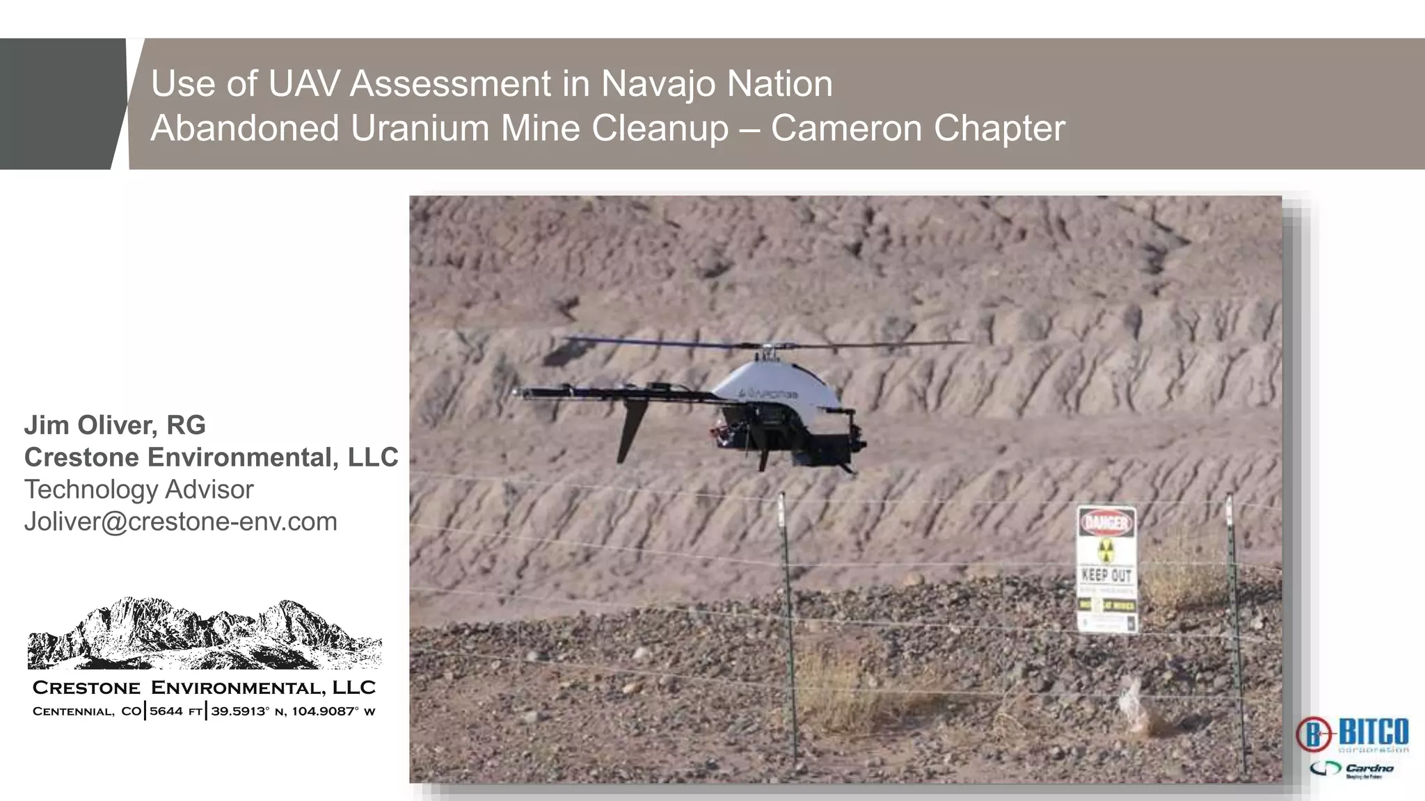 Use of UAV Assessment in Navajo Nation Abandoned Uranium Mine Cleanup ...