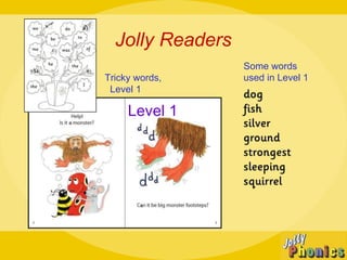 Jolly Readers
Tricky words,
Level 1
Level 1
Some words
used in Level 1
 