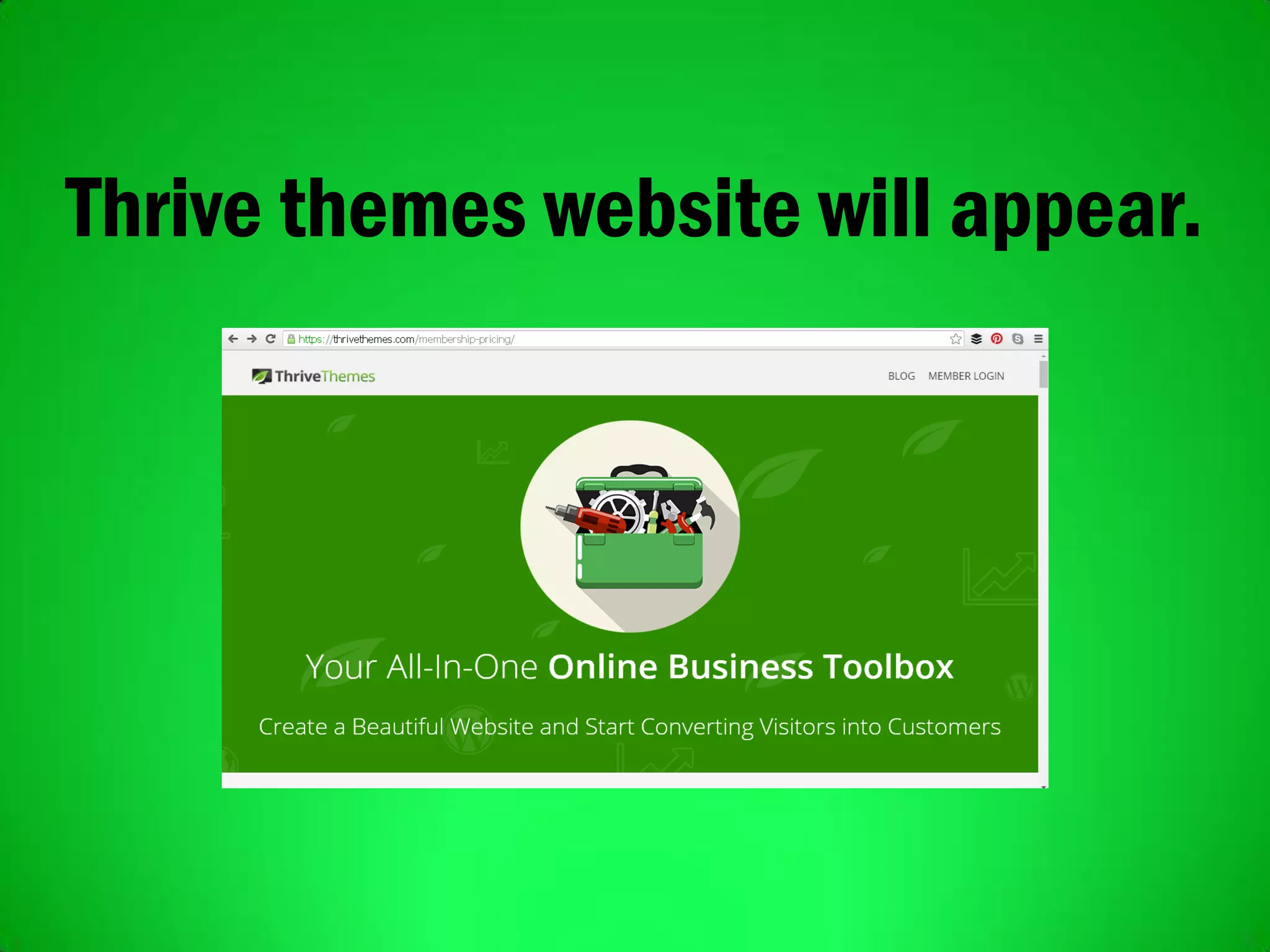 Thrive themes website will appear.
 