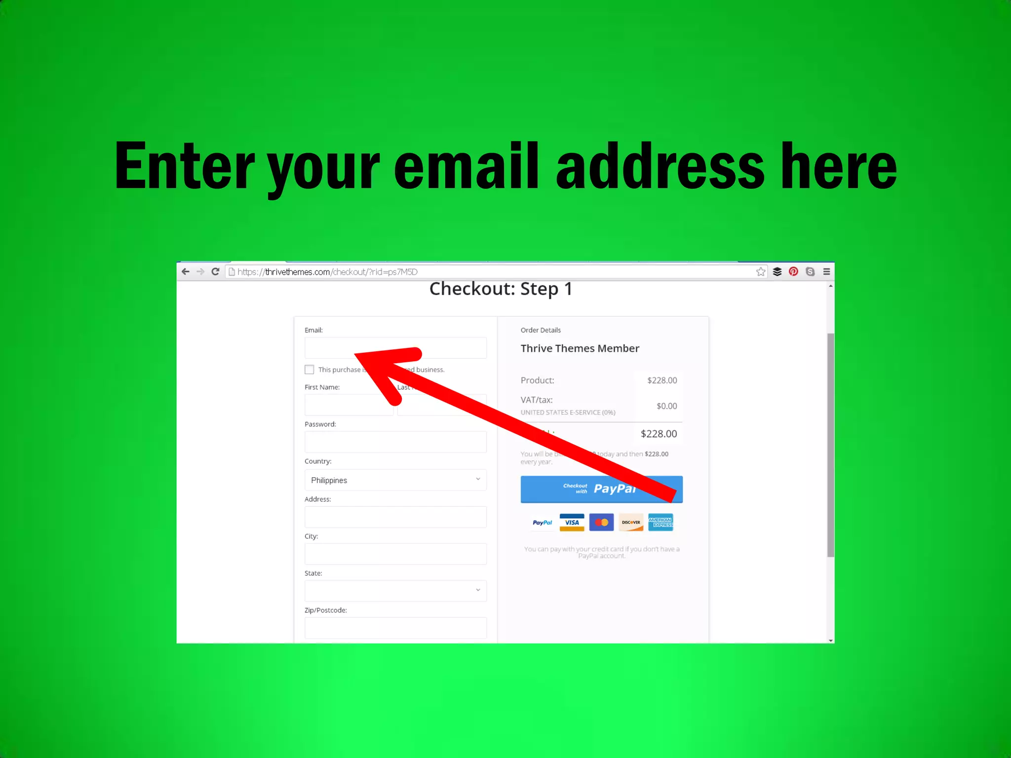 Enter your email address here
 