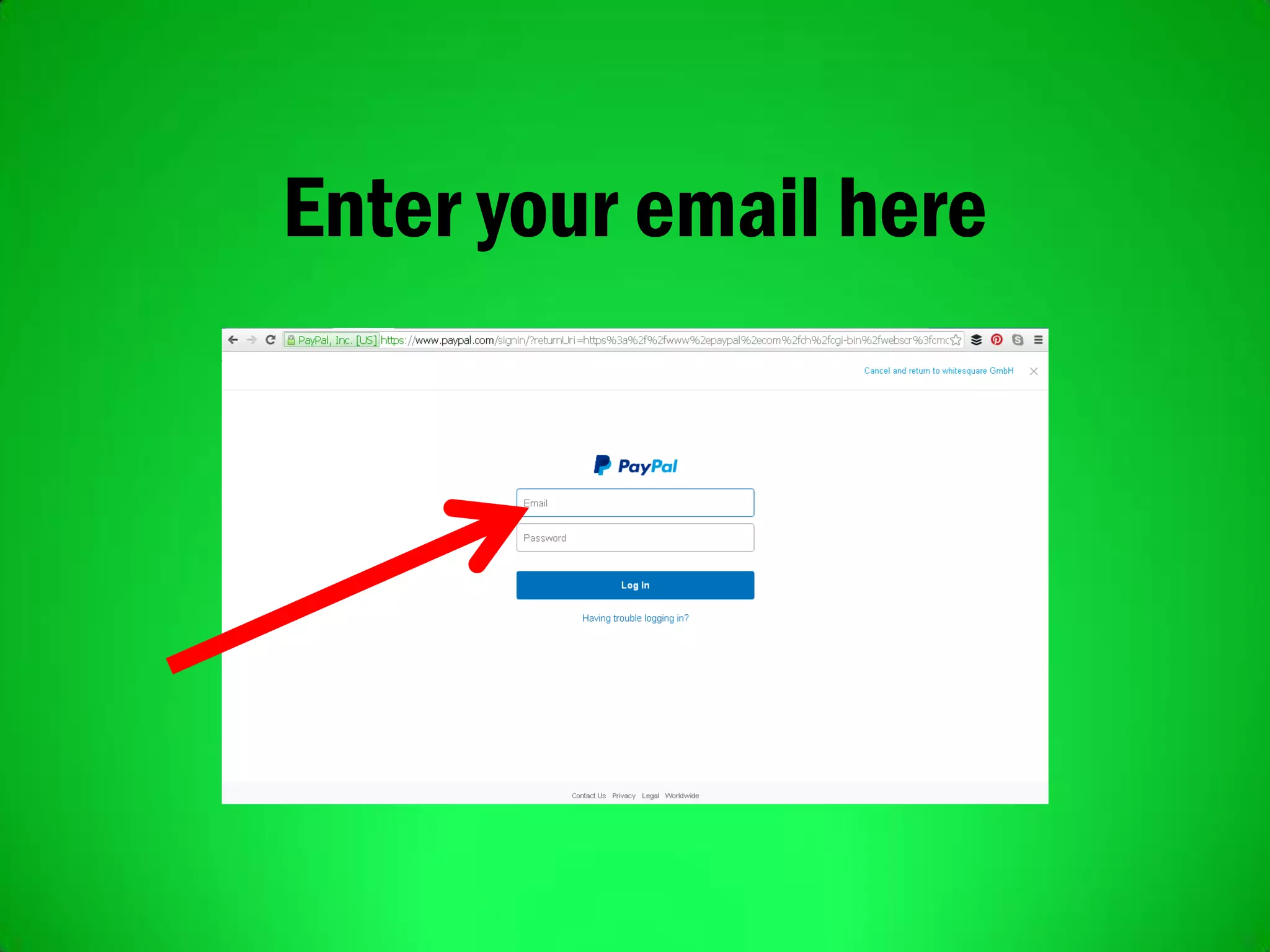 Enter your email here
 