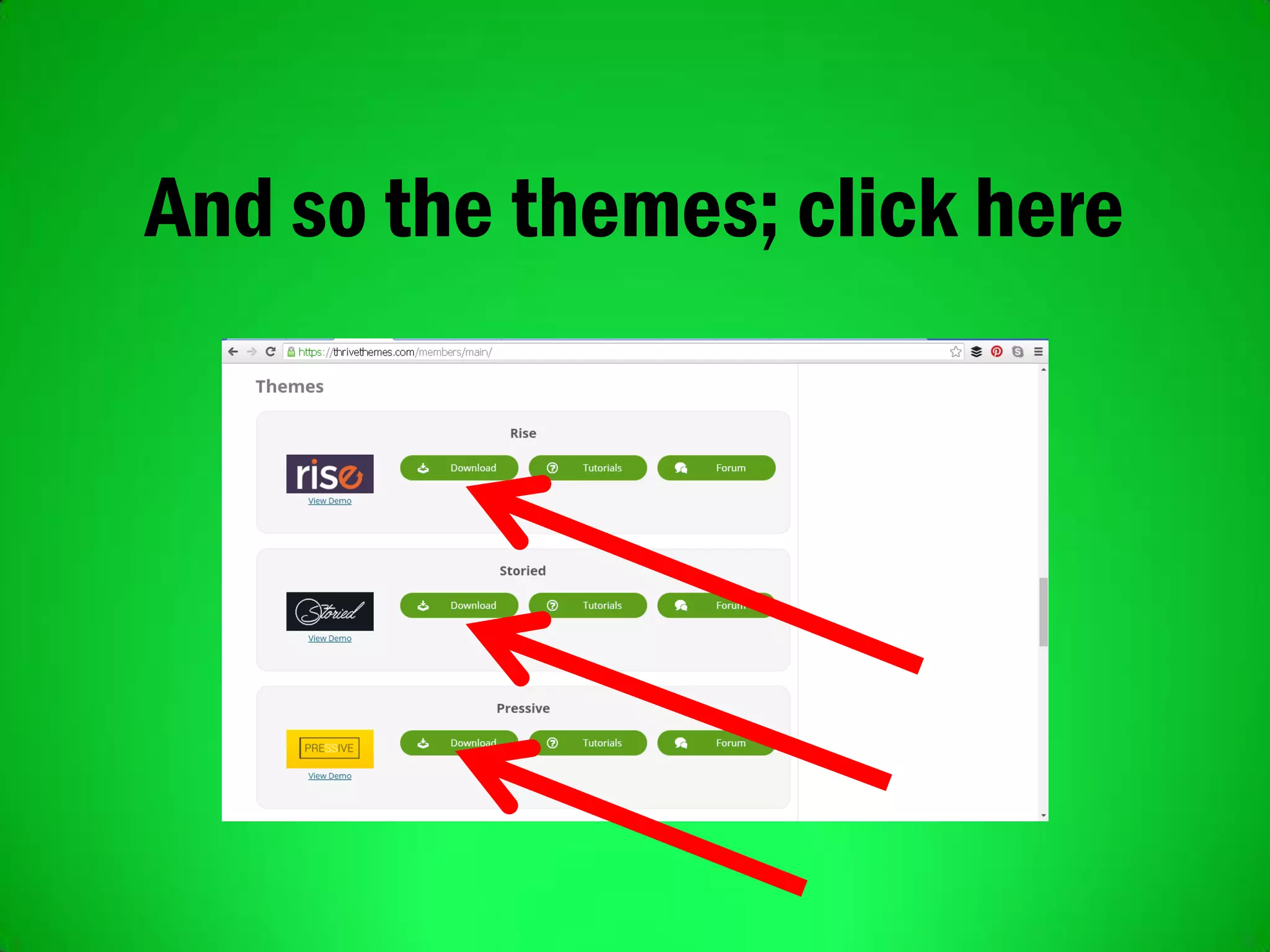 And so the themes; click here
 