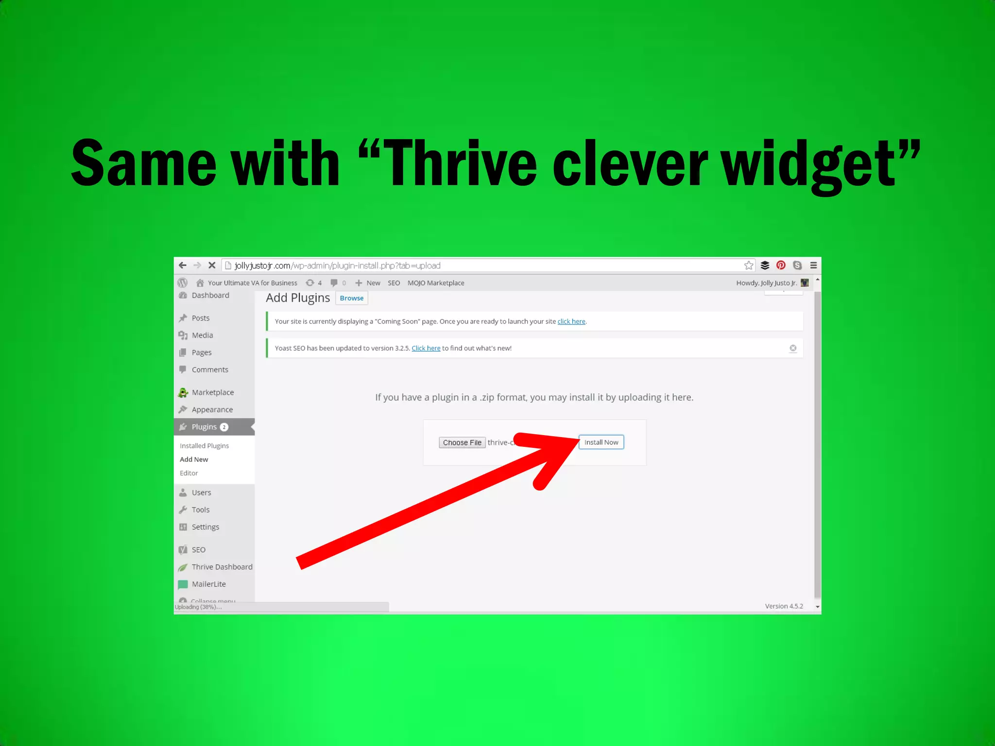 Same with “Thrive clever widget”
 