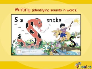 Writing  (identifying sounds in words) 