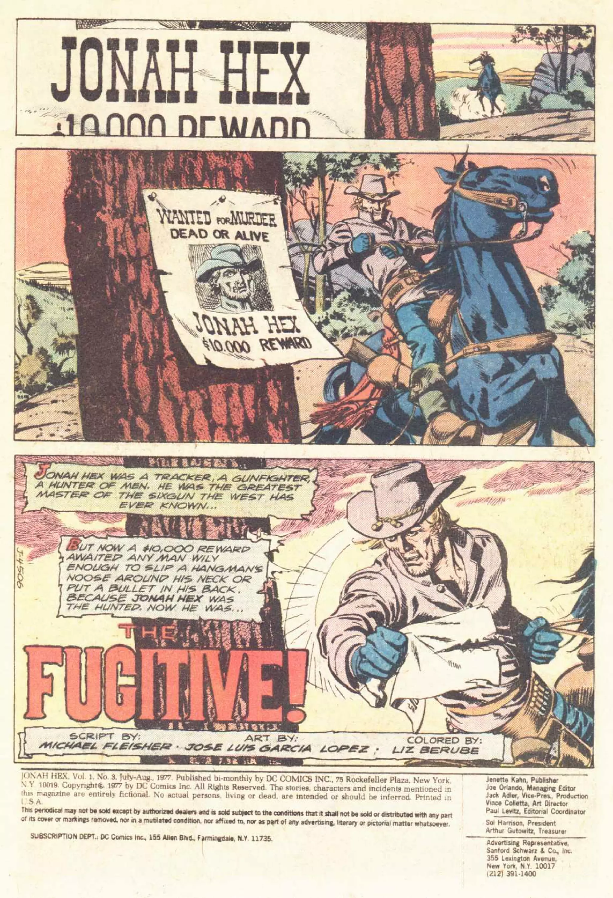 Jonah Hex volume 1 - issue 3