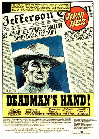 Jonah Hex volume 1 - issue 67