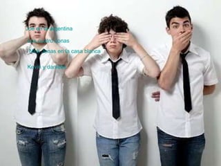 Joe en la argentina Los cuatro Jonas  Nick Jonas en la casa blanca Kevin y danielle 