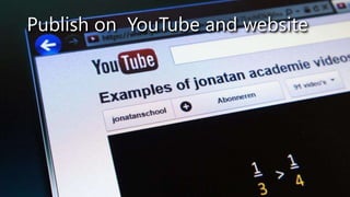 Publish on YouTube and website




 Save as Windows Mediavideo
 