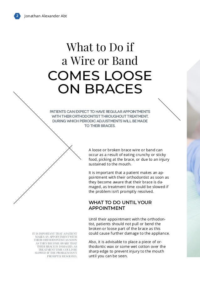 What to Do if a Wire or Band Comes Loose on Braces