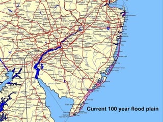 Current 100 year flood plain 