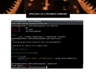 APACHE2 AS A SHARED LIBRARY
 