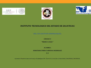 “MARCO LEGAL”
ADMINISTRACIÓN DE LA SALUD Y
SEGURIDAD OCUPACIONAL
 