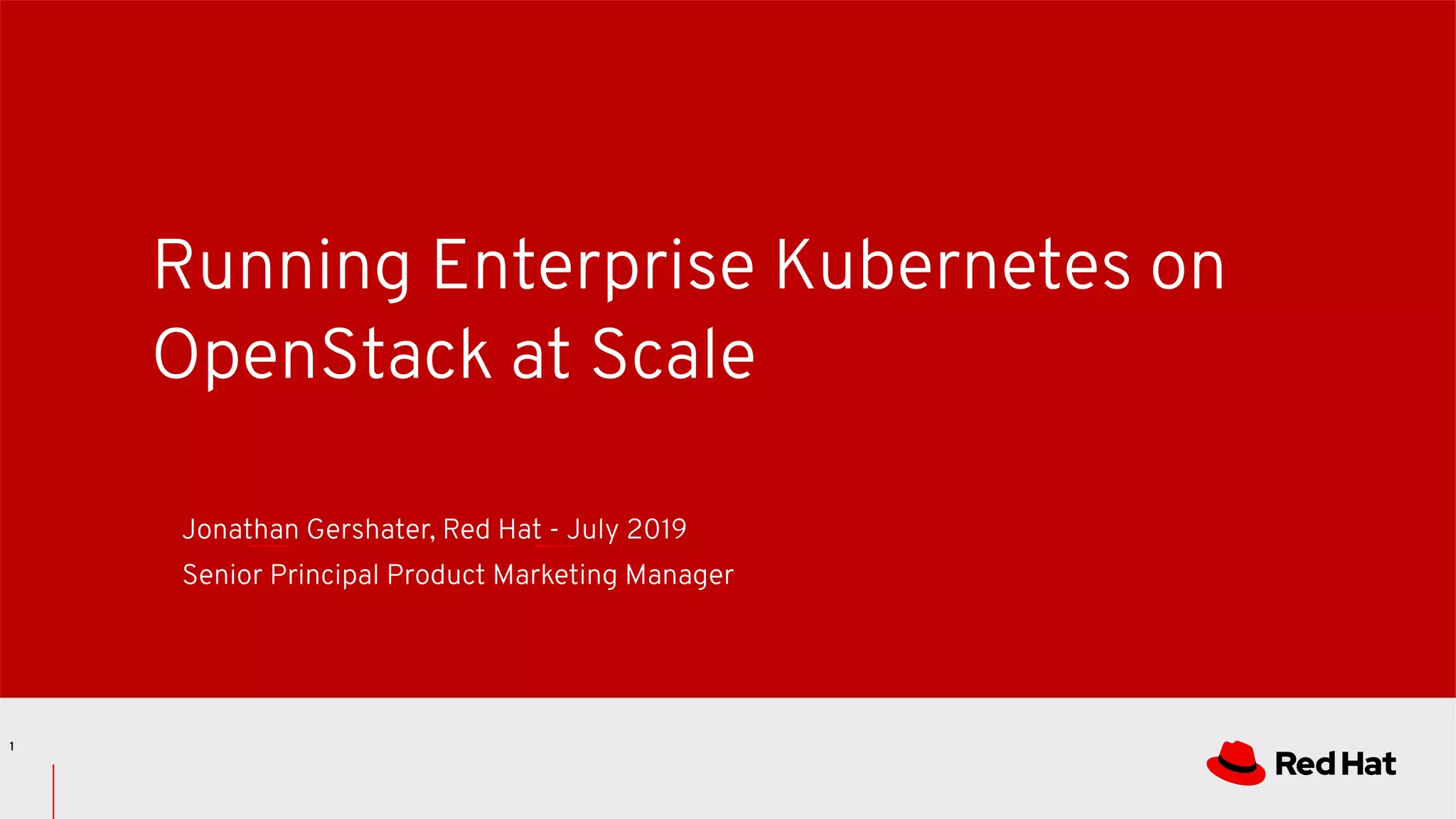 Running Kubernetes on OpenStack | PPT