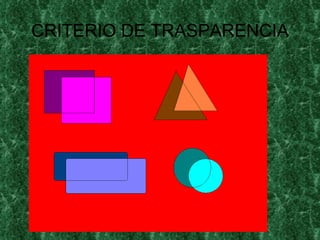 CRITERIO DE TRASPARENCIA 