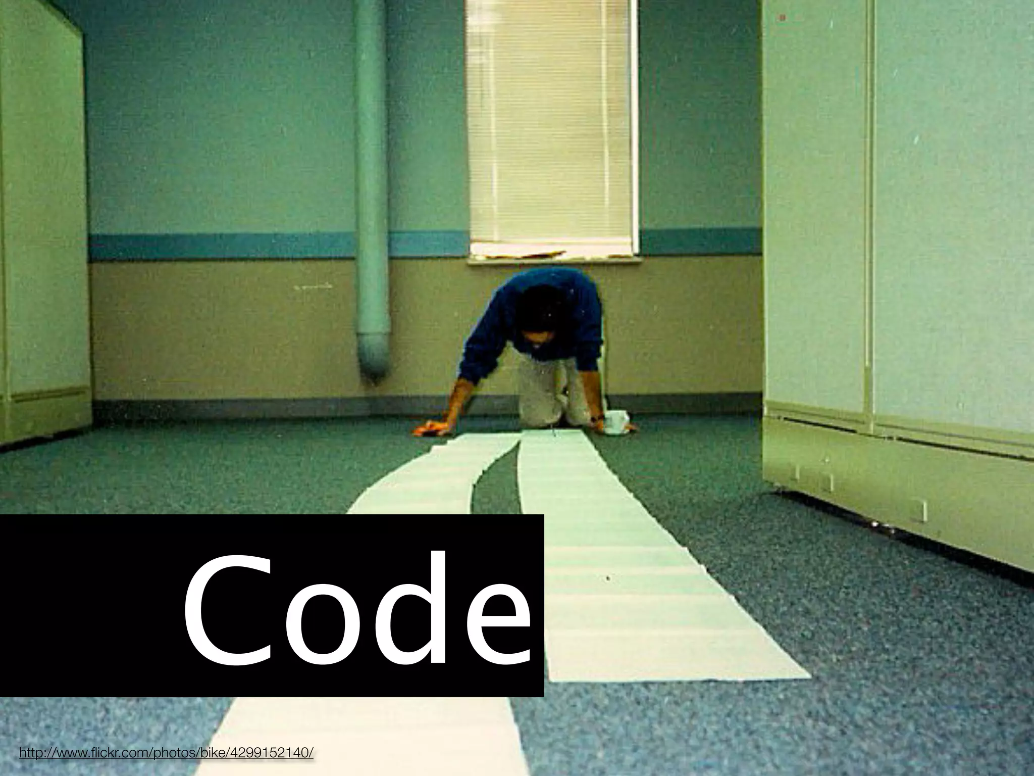 Code
http://www.ﬂickr.com/photos/bike/4299152140/
 