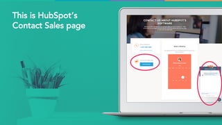 This is HubSpot’s
Contact Sales page
 