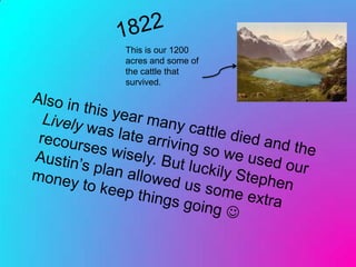 This is our 1200
acres and some of
the cattle that
survived.
 