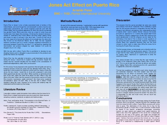 Jones Act Effect On Puerto Rico By Arnaldo Perez