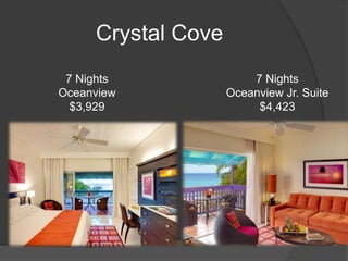 Pink Sands ResortsRomantic candlelight dinners are served al fresco at the Garden Terrace restaurant. The cuisine is Caribbean Bistro with emphasis on fresh fish and seafood. Breakfast and lunch are served seaside at the Blue Bar. Blue bar Dinner is served Wednesday Thru Saturday from 6:30pm to 9:00pm.