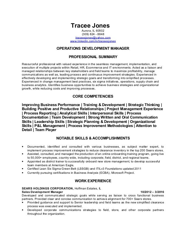 business operations resume business operations resume