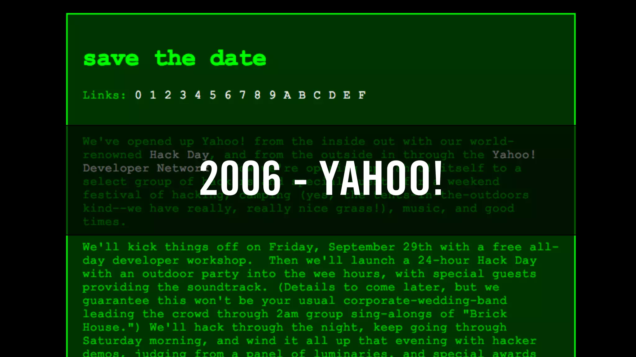 2006 - YAHOO!
 
