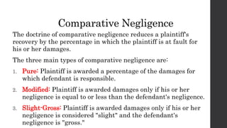 Jong's Report on Risk Management: Basic Law of Negligence | PPTX