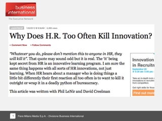 Fiera Milano Media S.p.A. - Divisione Business International1
 