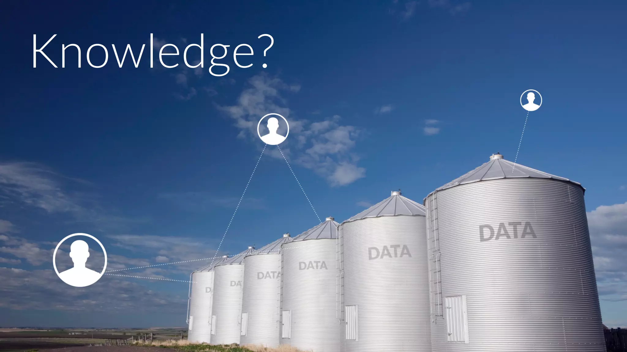 Slide title at the top
Knowledge?
 