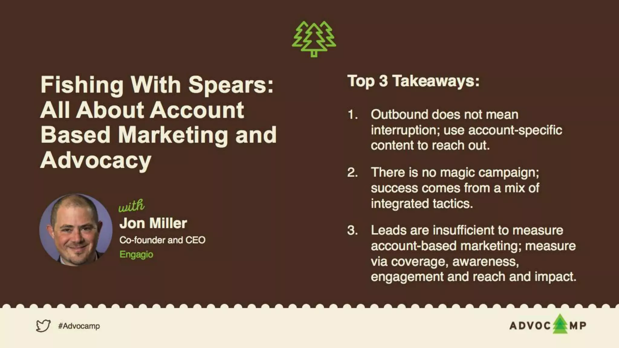 Advocamp: Jon Miller