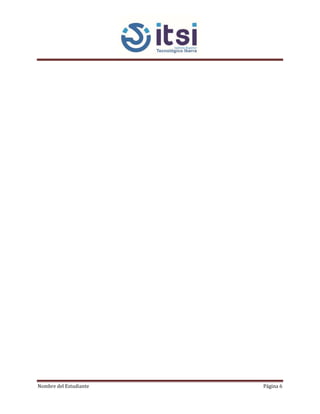 Nombre del Estudiante Página 6
 