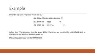 Intel Hex File for PIC18 and PIC18 trainer design | PPTX