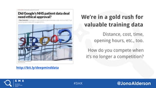 @jonoalderson
More than just
past actions
What happens when we
they can monitor
emotional and
subconscious
preference, too?
http://bit.ly/emotiontracking
 