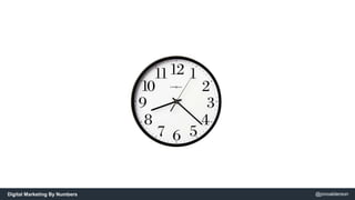 Digital Marketing By Numbers @jonoalderson 
 