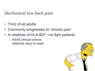 Spondyloarthropathies - Dr Jon Packham | PPTX