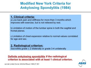Spondyloarthropathies - Dr Jon Packham | PPTX